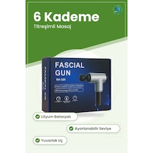 Masaj Tabanca Sı Fascial Gun 6 Kademeli Titreşimli Kas Gevşetici