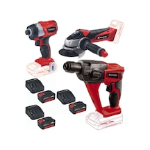 Einhell TE-CI 18 bl Vidalama TE-AG 18/115 TE-HD 18 3x4.0ah Set