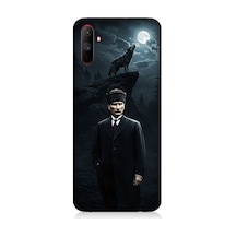 Realme C3 Uyumlu Kurt Ve Mustafa Kemal Atatürk Desenli Silikon Kılıf Çok Renkli