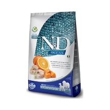 N&D Ocean Tahılsız Bal Kabaklı Balıklı ve Portakallı Orta ve Büyük Irk Yetişkin Köpek Maması 2.5 KG