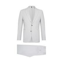 Hatemoğlu Gri Slim Fit Mono Yaka Casual Takım Elbise
