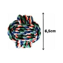 Düğümlü Örgü Yumak Top Kedi Oyuncağı 6.5 CM