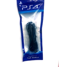 PS4 Uyumlu Usb Şarj Kablosu (1. Sınıf Kalite) (Playstation4) Kol Şa