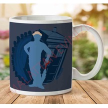 1-728 7th Doctor Who Silhouette Sylvester Mccoy Tardis İki Tarafı Baskılı Kupa Bardak.jpg