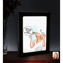 Kişiye Özel Isimli Kadın Kolay Yetişmiyor Karikatürlü Led Işıklı (508470765)