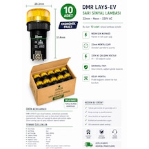 Dmr Lay5-ev Neon Sarı Sinyal Lambası