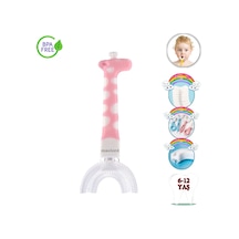 Mas Lord U Tipi Yeni Nesil Diş Fırçası - Pembe - Zürafa Model  6-12 Yaş