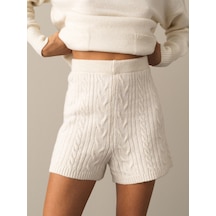 Xint Ekru Regular Fit Triko Şort 850855