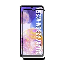 Forzacase Samsung Galaxy A23 İle Uyumlu Çerçeveli Tam Kaplayan Temperli Ekran Koruyucu - Fc003