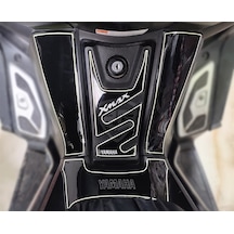 Yamaha Xmax 250 2014-2017 Full Tank Pad Seti Siyah Beyaz