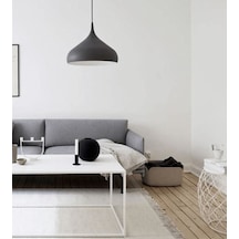 Riolight Modern Siyah Oda,Mutfak,Cafeler Için Tekli Metal Sarkit