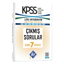 KPSS Genel Yetenek Genel Kültür Lise - Ortaöğretim ÖSYM Çıkmış Soru Tıpkı Basım Son 7 Yıl Video Çözümlü Kitapçıkları KR Akademi Yayınları