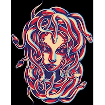 Medusa Sticker 10x10 Cmrenkli Sticker