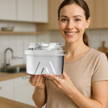 3 Lü Sürahi Filtre Kartuşu Ayarlanabilir Filtrasyon Hızı, İyon Değişimli Kireç Azaltıcı, 160l Kapasite, Aquaphor & Xiaomi Uyumlu