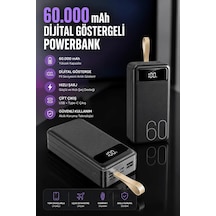 Lb Powerbank 60.000 Mah Hızlı Şarj 4 Çıkışlı Uzun Şarj Süreli Dijital Göstergeli Çok Renkli 13832764