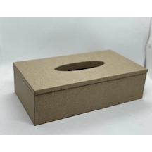 Setabıanca Luxe Faux Vegan Deri Dikdörtgen Kutu Peçetelik 25 14 7cm