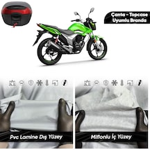 Kuba Cr1 Uyumlu Motosiklet Brandası Su Geçirmez Miflonlu Topcase Çanta Uyumlu Motor Branda