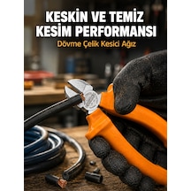 Profesyonel Kullanıma Uygun Dövme Çelik Yan Keski - Lisinya