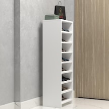 Kenzlife Ayakkabılık Konevi Mat Beyaz Suntalam 125 040 30 Onaltı Çift Ayakkabı Kapasitesi Arkalıksız Beyaz