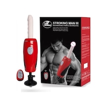 Hızlı Express Lovetoy Otomatik Gidip Gelmeli Kırmızı Seks Makinesi Vibratör Dildo
