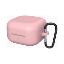 Samsung Galaxy Buds 4 İle Uyumlu/buds 4 Pro İçin True Wireless Earbuds Silkguard Soft Yumuşak Pürüzsüz Silikon Kılıf, Askı Aparatı Dahil Pembe