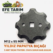 Yem Karma Bıçağı M12 Yıldız-95mm Papatya - 5'li Paket