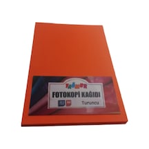 A4 Renkli Fotokopi Kağıdı Fosforlu Turuncu 100 Lü Paket