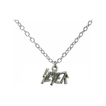 Slayer Yazılı Metal Kolye 60 Cm Zincirli Heavy Metal Unisex Takı Çok renkli