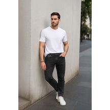 Banny Jeans Erkek Siyah Straight Fit Jean Pantolon