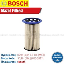 Seat Leon 1.6 Tdı Bosch Mazot Filtresi 2013-2017