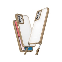 Samsung Uyumlu Galaxy A52 Kılıf Penta Silikon Kılıf Çöl Titanyum