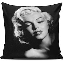Kırlent Dünyası Marilyn Monroe Dijital Baskılı Kırlent Kılıfı