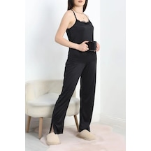 Seka Store Seka Milan İp Askılı Pijama Takım Siyah - 70179.1857. Çok Renkli