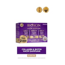 Bioxcin Collagen & Biotin Ekstra Hacim Şampuanı 3 x 300 ML