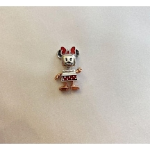 Celikchi Kadın Gümüş Bileklik Mickey Model Charm