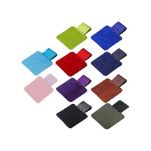 Ganzhoushop 5 Parça Kendinden Yapışkanlı Deri Kalemlik Elastik Bantlı Ayarlanabilir Kalem Döngüsü Tutucu Kaybolmayan Kalem Kırtasiye Malzemeleri Kırmızımor