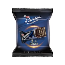Eti Karam Gurme Bitter Çikolatalı Kremalı Gofret 3lü 150g 5'li Avantaj Paketi - 5 Adet Tarı