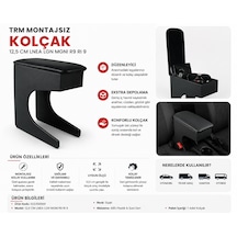 Trm Montajsız Araç Kolçağı 12,5 Cm Saklama Hazneli