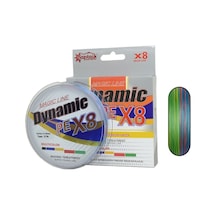 Captain Dynamic Pe 8 Örgü İpi Misina 300mt Multi Color 0 28 Mm