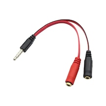Mikrofon Kulaklık Birleştirici Kulaklık Mikrofon Birleştirici 3.5 Mm Erkek Kulaklık Mikrofon Ayırıcı