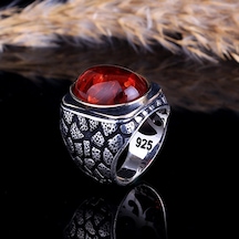 Kehribar Taşlı Petek Model 925 Ayar Gümüş Yüzük Kehribar Taşlı Petek Model 925 Ayar Gümüş Yüzük
