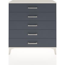 Arges Şifonyer 5 Çekmeceli 88x30x96 Aytaşı-antrasit Aytaşı