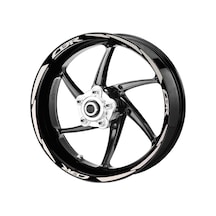 Deeb Honda Cbr Jant Şeridi Reflektif Beyaz Beyaz Model S