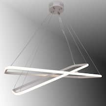 Tt400-2 By Tt Ayd Dikdörtgen Sarı Işık 2l İ Matbeyaz Led Avize Beyaz