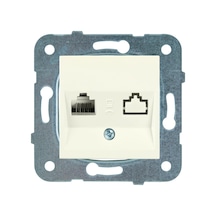 Karre-meridian Krem Tekli Data Cat6 Mekanizma