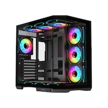 Dark GUARDIAN PRO 4x12cm ARGB Led Fanlı USB3.0 Tempered Glass ATX Panoramik Akvaryum Oyuncu Kasası (Yeni) (DKCHGRPRO)