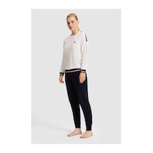 U.S. Polo Assn. Kadın Ekru Pijama Takımı 50333549-vr019 Ecru