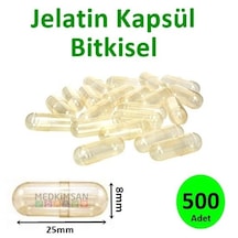 Bitkisel Jelatin Kapsül 500 Adet Ebat