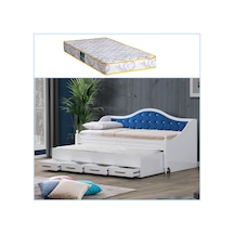 Yavrulu Yatak, Eymen Mavi Yavrulu Karyola + 1 Comfort Yatak