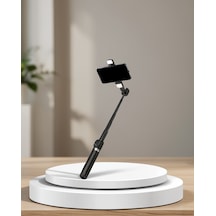 Bluetooth Işıklı Selfie Çubuğu, 130 Cm Uzaktan Kumandalı